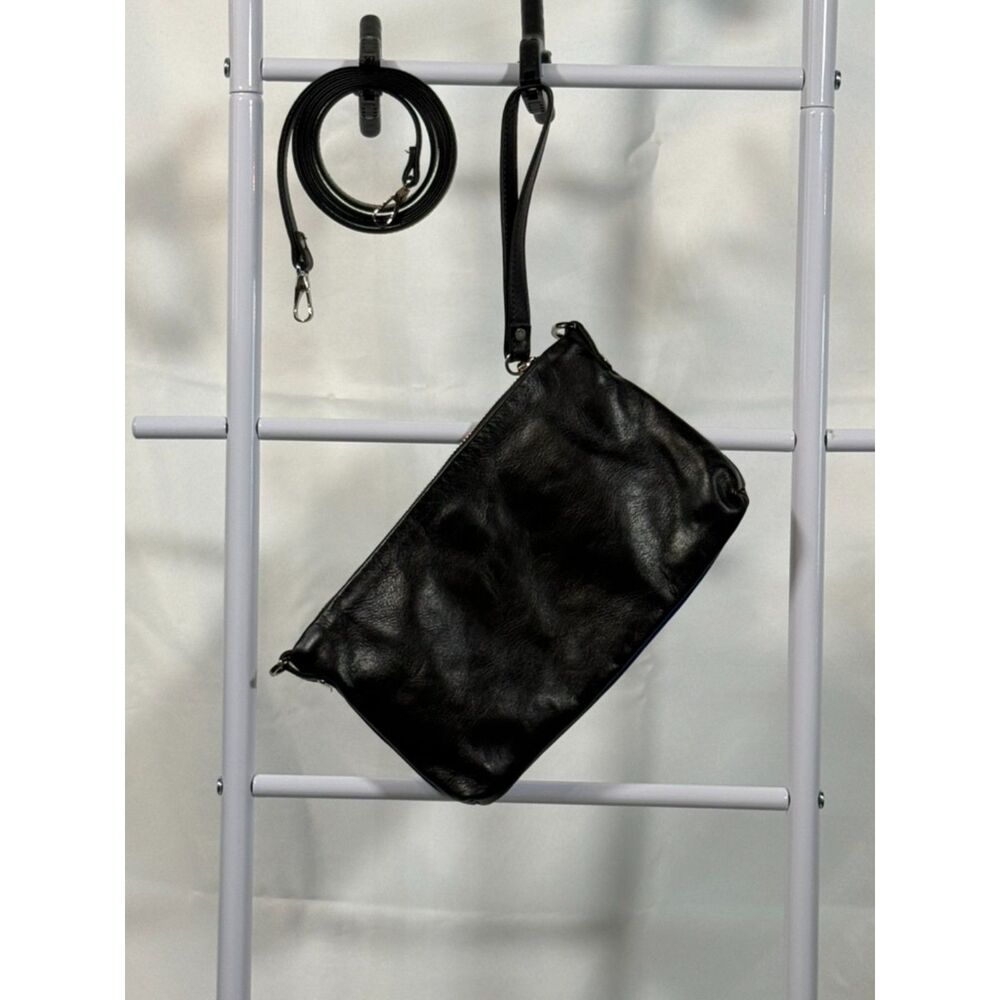Rough & Tumble Medium Marsden Colorblock Cobalt Blue & Black Leather Crossbody
